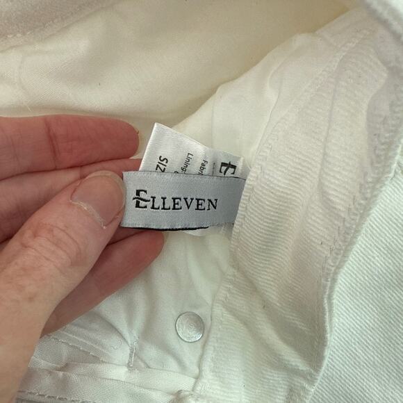 Elleven Mini Skirt Raw Hem Size XS White - Picture 2 of 4